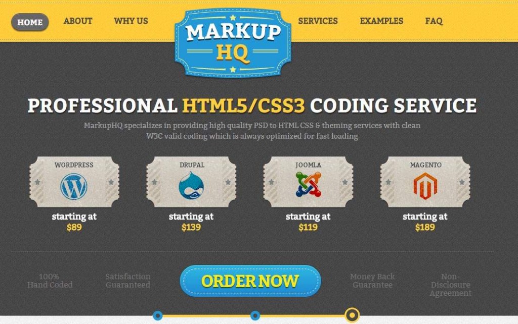 PSD to WordPress Conversion