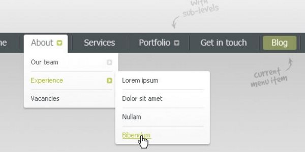Drop Down Menu
