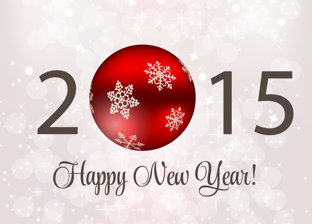 Abstract Beauty 2015 New Year Background. Vector Illustration