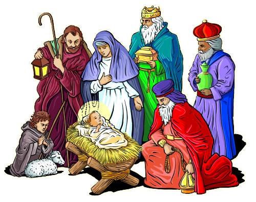 Happy New Year ClipArt Free For 2015 4 nativity-scene3