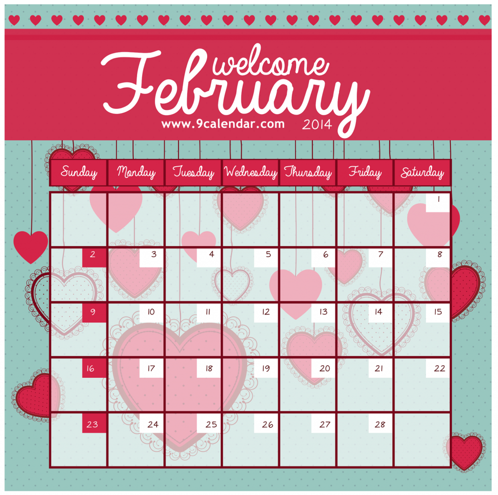 2.-February-2014-cute-and-kids-Calendar