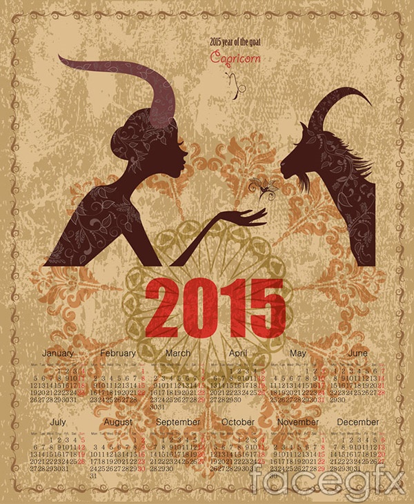 2015-calendar-of-ram-vector