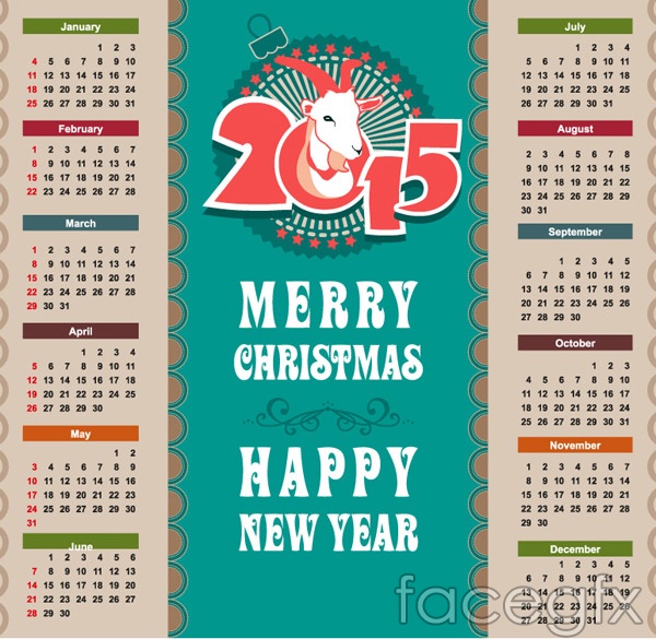 2015-sheepshead-calendar-vector
