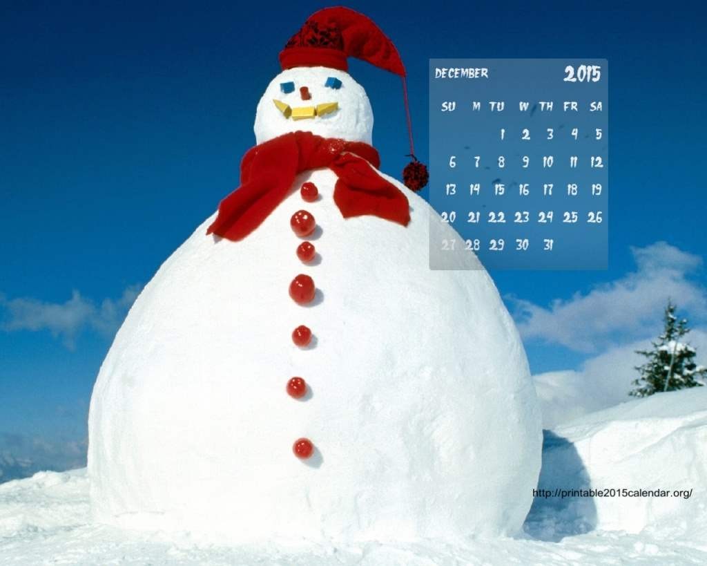 Amazing Calendar for Year 2015 Designs 1 December-2015-Calendar-Wallpaper-1024x819