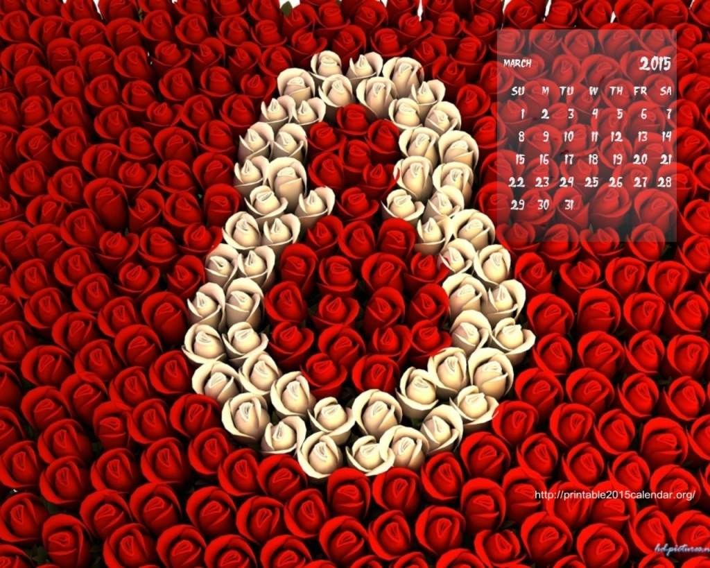 Amazing Calendar for Year 2015 Designs 2 March-2015-Calendar-Wallpaper-1024x819