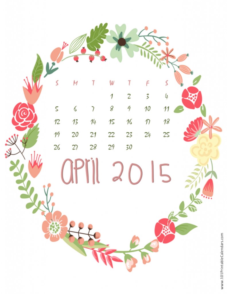 Amazing Calendar for Year 2015 Designs 5 april-2015-calendar-71