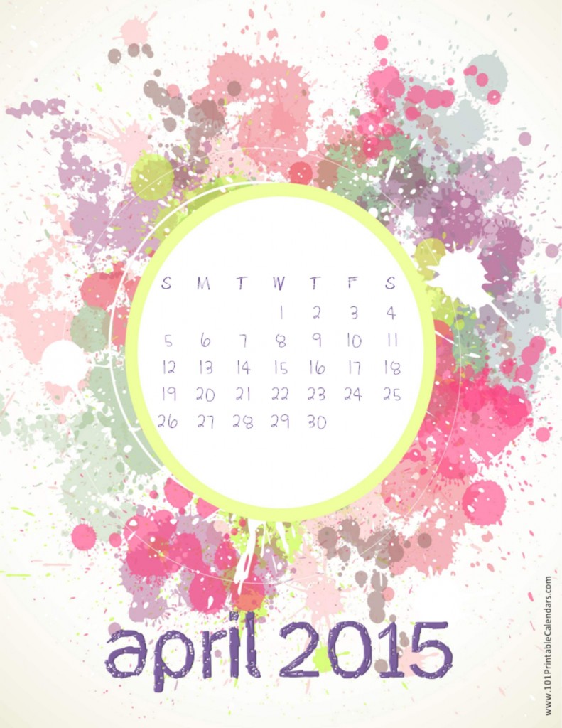 Amazing Calendar for Year 2015 Designs 7 april-2015-calendar-75
