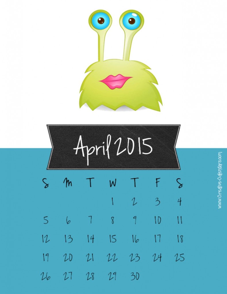 Amazing Calendar for Year 2015 Designs 8 april2015calendar2