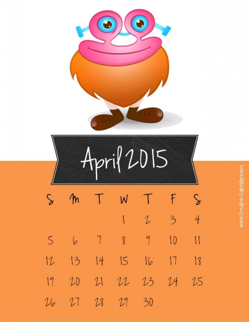 Amazing Calendar for Year 2015 Designs 6 april2015calendar3