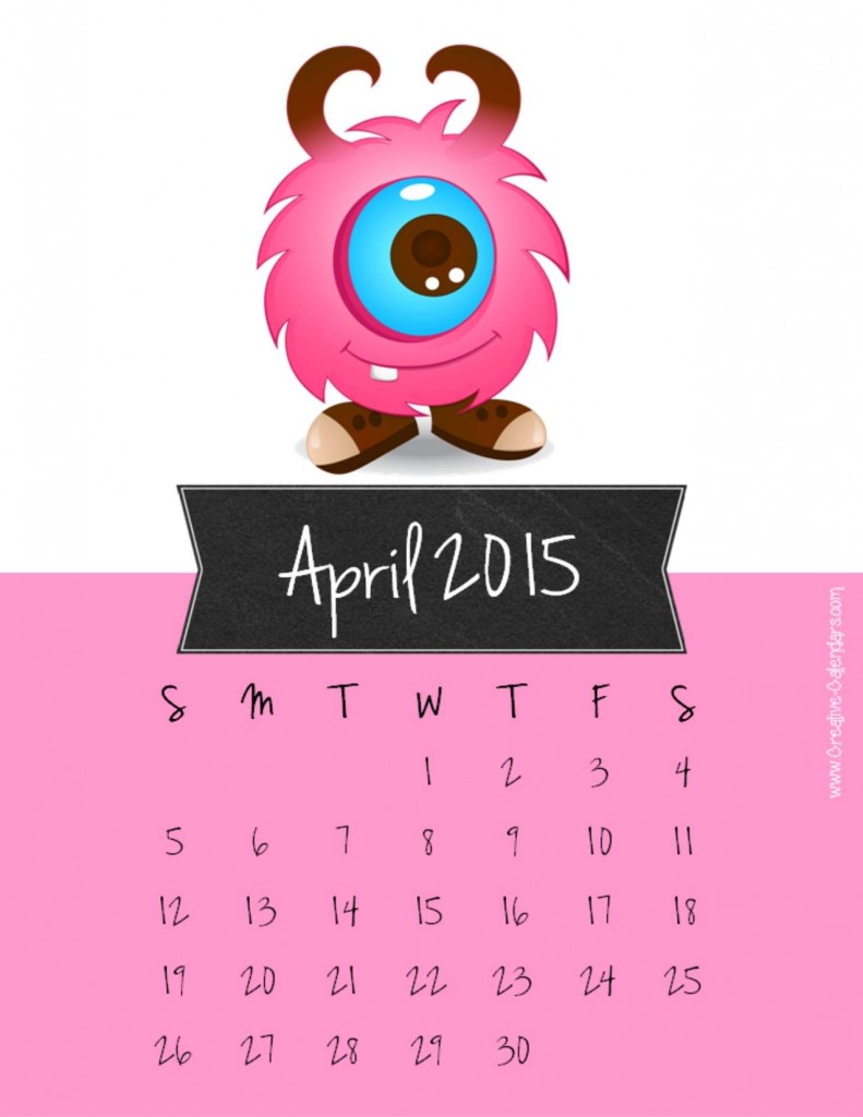 Amazing Calendar for Year 2015 Designs 4 april2015calendar4