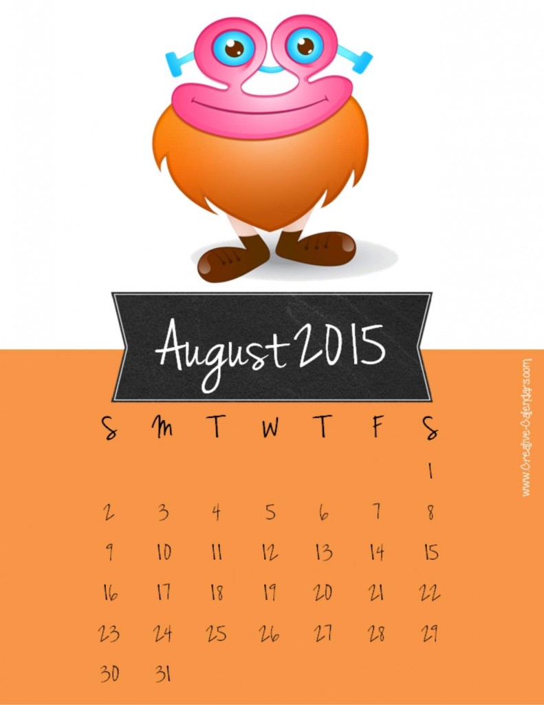 Amazing Calendar for Year 2015 Designs 7 august2015calendar3