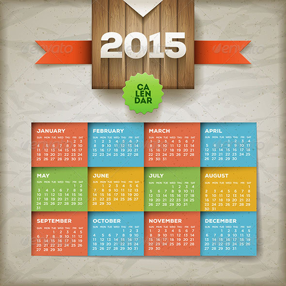 calendar-2015-vector-template