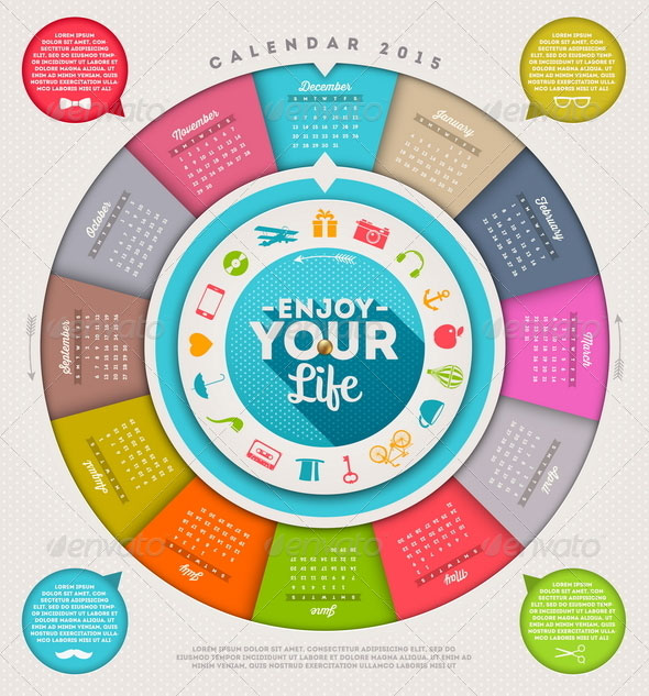 calendar-2015-with-hipster-signs