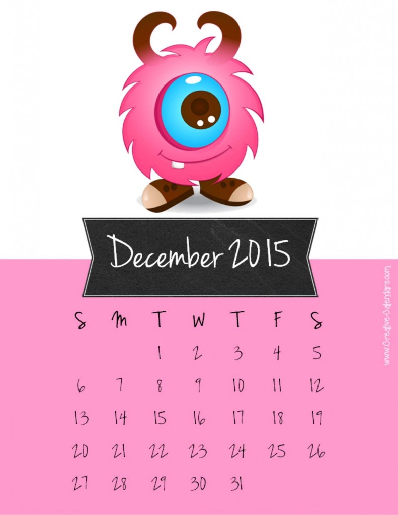 Amazing Calendar for Year 2015 Designs 3 december2015calendar4