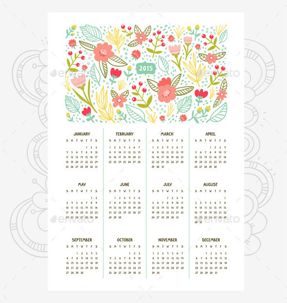 floral-calendar-for-year-2015