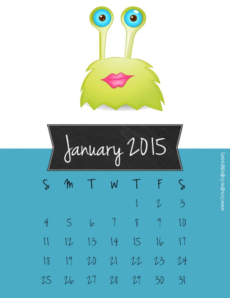Amazing Calendar for Year 2015 Designs 6 january2015calendar2