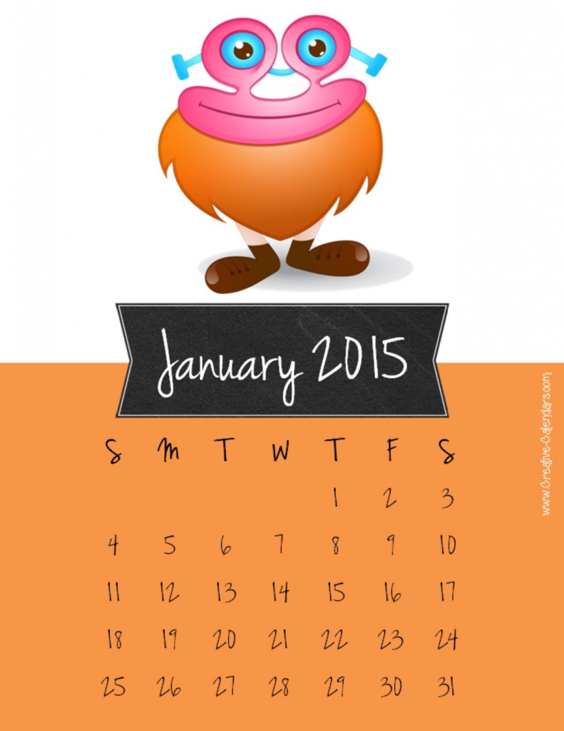 Amazing Calendar for Year 2015 Designs 5 january2015calendar3