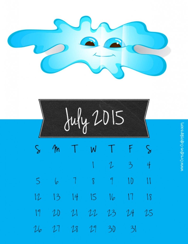 Amazing Calendar for Year 2015 Designs 2 july2015calendar