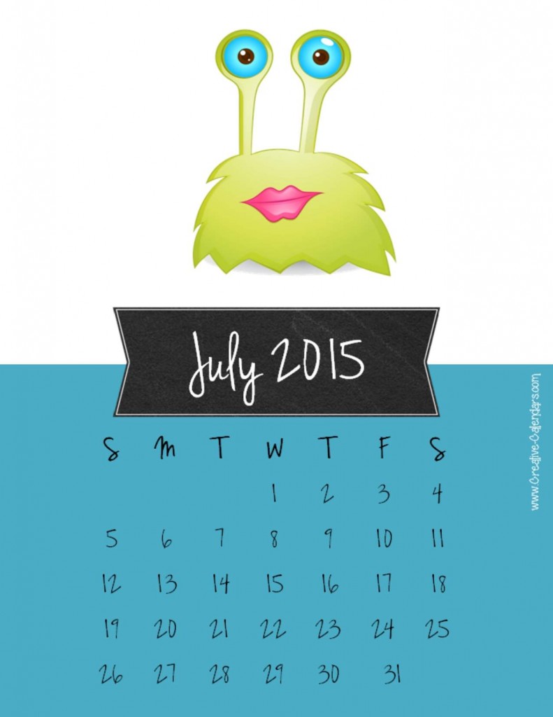 Amazing Calendar for Year 2015 Designs 1 july2015calendar2