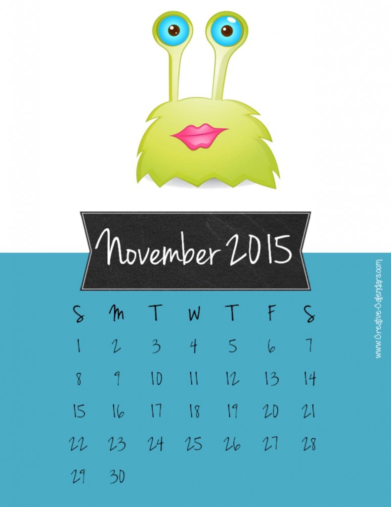 Amazing Calendar for Year 2015 Designs 6 november2015calendar2