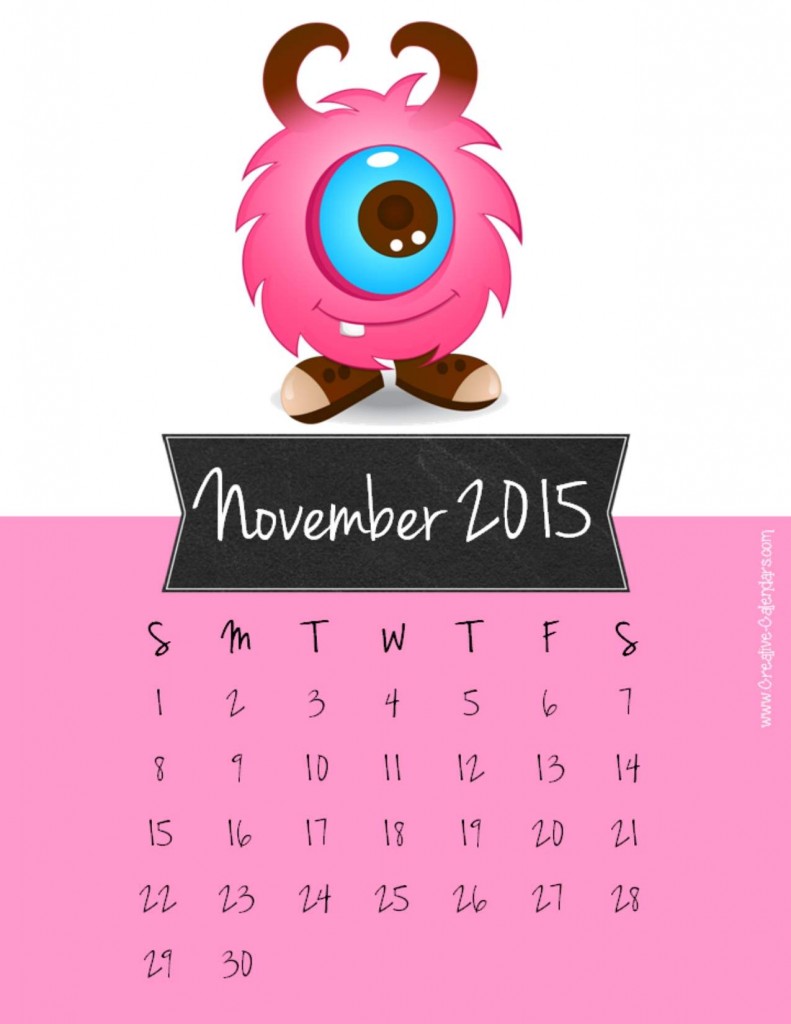 Amazing Calendar for Year 2015 Designs 5 november2015calendar4
