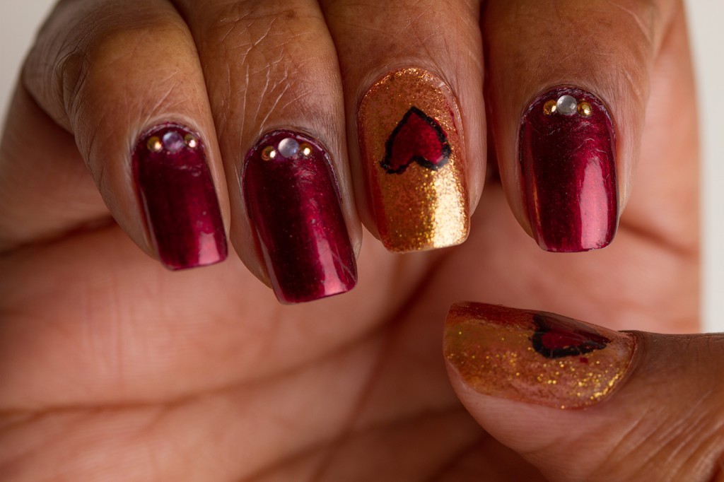 60 Incredible Valentine's Day Nail Art Designs 16 Valentine-Day-Nail-Art-014