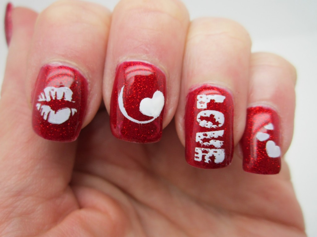 60 Incredible Valentine's Day Nail Art Designs 50 Valentine's Day Nail Art designs-06