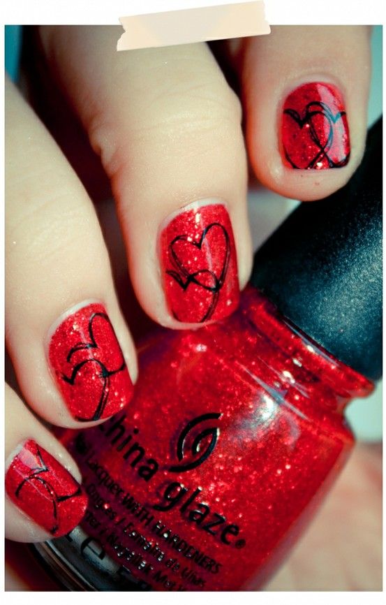 60 Incredible Valentine's Day Nail Art Designs 25 Valentine-Day-Nail-Art-21
