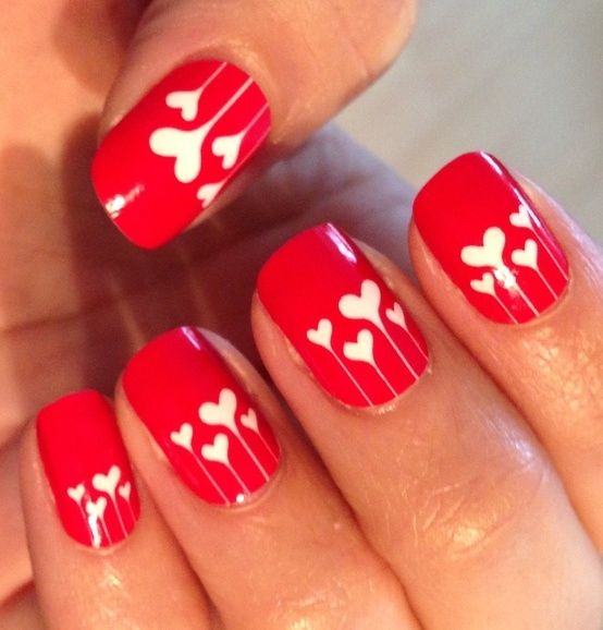60 Incredible Valentine's Day Nail Art Designs 24 Valentine-Day-Nail-Art-22