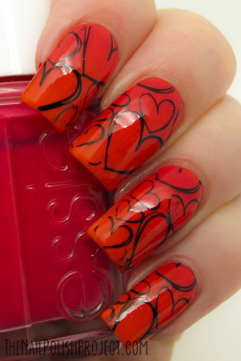 60 Incredible Valentine's Day Nail Art Designs 31 Valentine-Day-Nail-Art-29