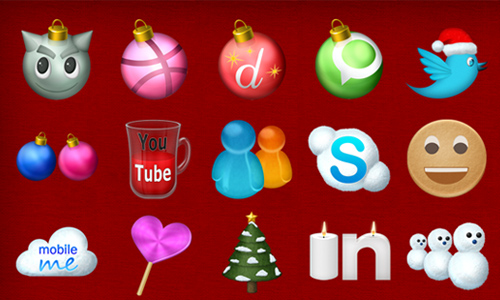 Merry Christmas Icons Set and Graphics Free Download 4 Merry Christmas Icons Set Christmas Social Icons
