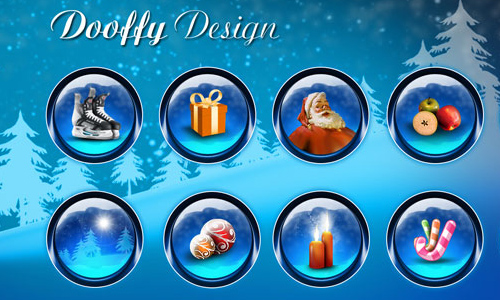 Merry Christmas Icons Set Christmas icons