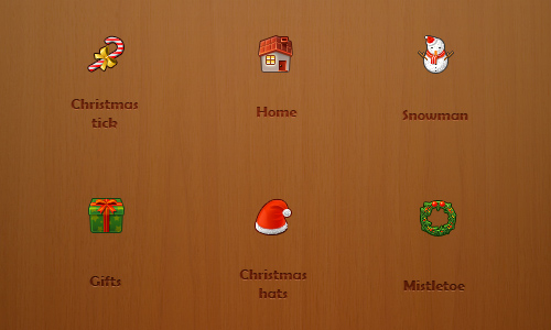 Merry Christmas Icons Set Christmas icon