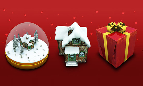 Merry Christmas Icons Set and Graphics Free Download 3 Archigraphs Christmas icons