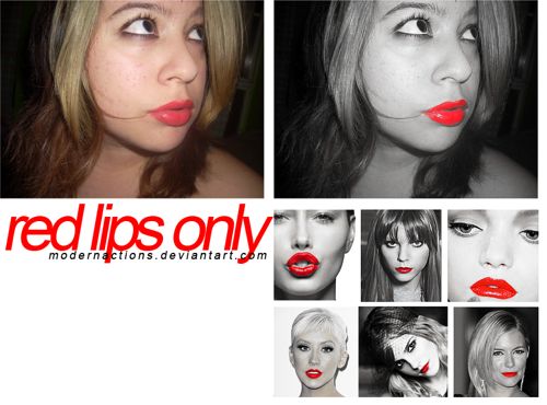 red lips only action for photoshop.