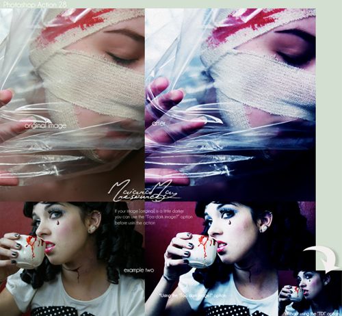 adding color contrast through action.