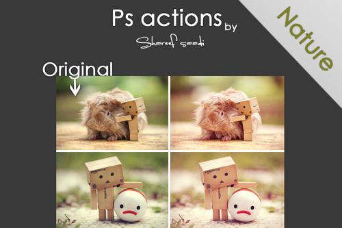 nature actions in adobe photoshop