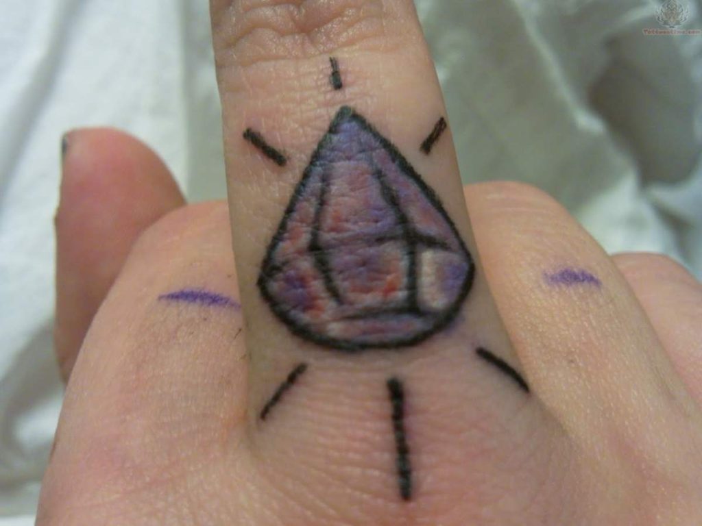 Diamond Tattoos on Finger