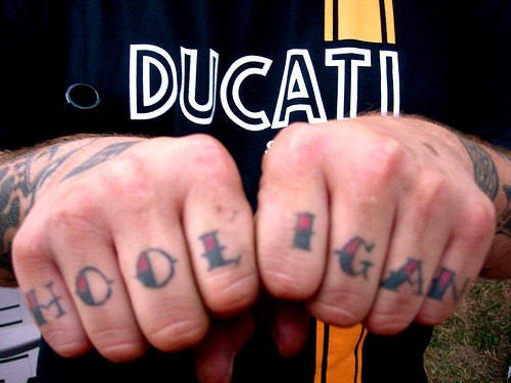 Colorful Tattoos with writing.