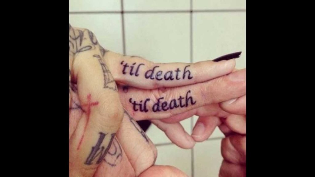Couple Tattoos on Finger